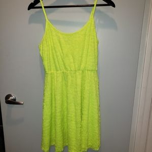 Fluorescent yellow Sun dress.